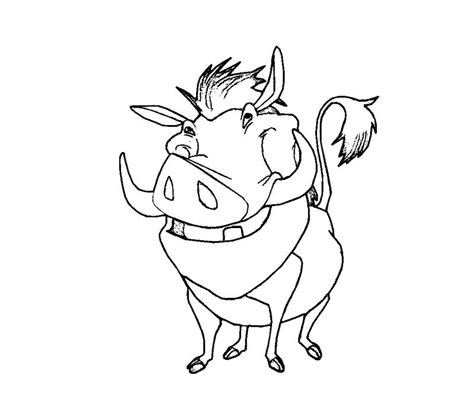 Free download 39 best quality timon and pumbaa coloring pages at getdrawings. Pumbaa 2 Coloring | Crafty Teenager