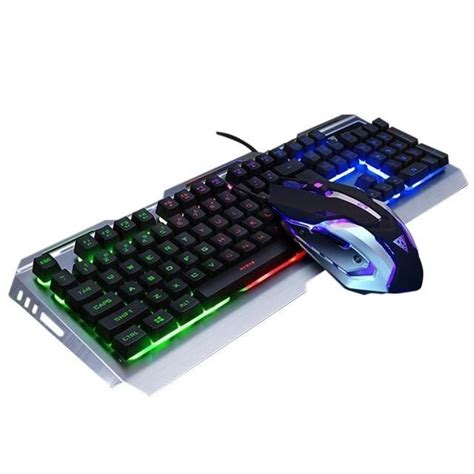 Mechanical Keyboard 104 Keys Backlight Wired Gaming Keyboard Mouse Set