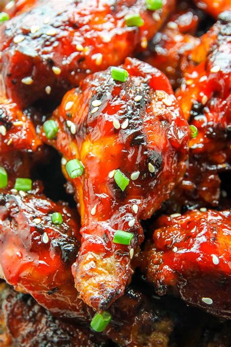 Sweet, crispy chicken wings with a honey garlic sriracha sauce made easy in the oven. Honey Garlic Chicken Wings | Recipe | Food, Honey garlic ...