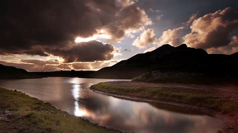 River And Mountain Lake Clouds Landscape Hd Wallpaper Wallpaper Flare