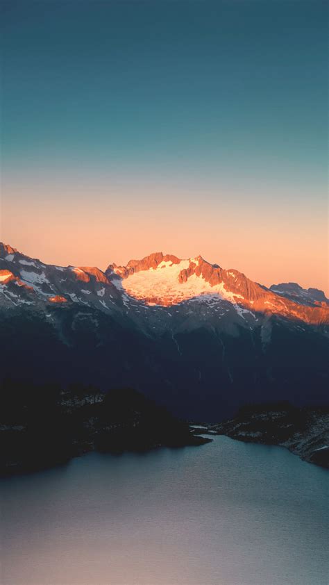 Download 2160x3840 Wallpaper Sunrise Lake Mountains Nature 4к Sony