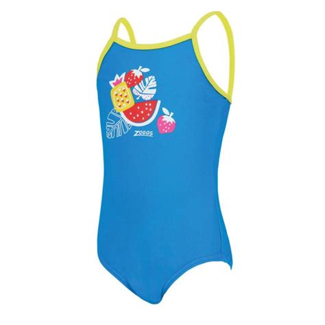 Zoggs Tots Girls Pool Party Classicback Swimsuit Zoggs Decathlon