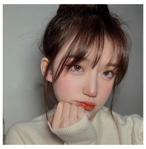 Cute Korean Girl Long Hair Cutekoreangirllonghair Haircuts For