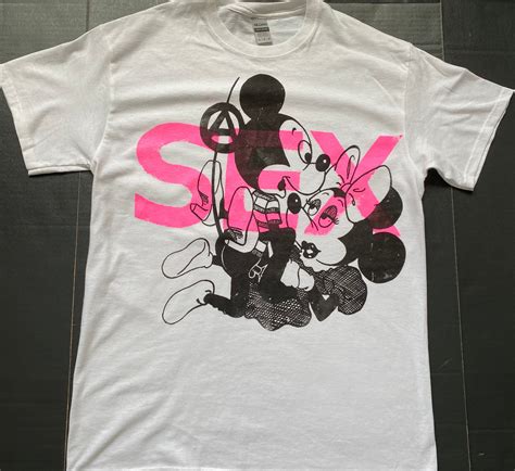 Punk Mickey Minnie Mouse Sex Tshirt Seditionaries Cartoon 26448 Hot