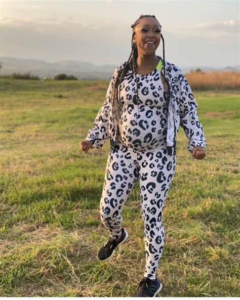 Minnie Dlamini Shows Off Her Baby Bump While Hiking With Her Husband