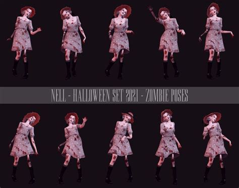 Zombie Pose Zombie Dress Sims 4 Witch Dress Sims Mods Pc Games