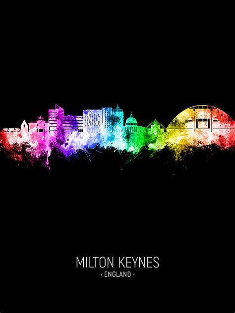 Milton Keynes England Skyline 15 Digital Art By Michael Tompsett Pixels