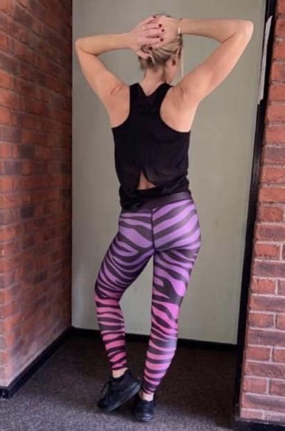 Combat Dollies Exclusive Purple Hot Pink Zebra Fitness Leggings