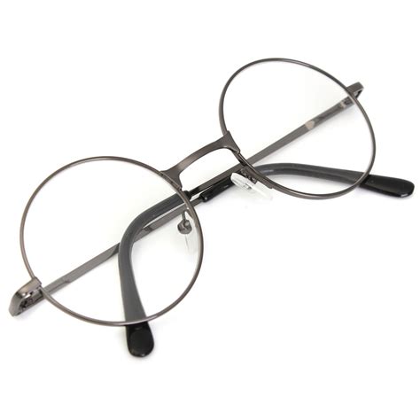retro round presbyopic reading glasses metal frame flat mirror eyeglasses ebay
