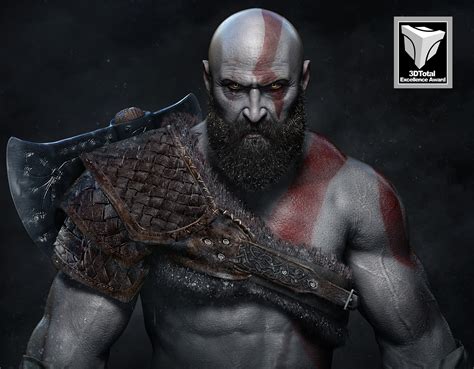 Artstation Kratos God Of War Fanart