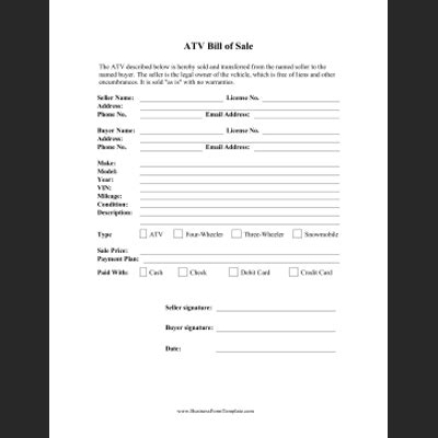 printable business forms  templates