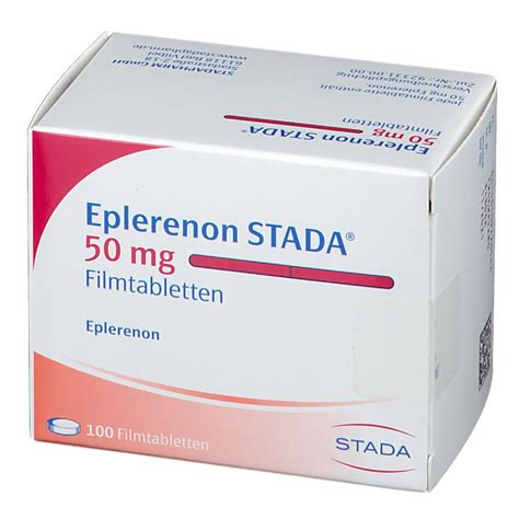 Eplerenon hat eine eliminationshalbwertszeit von 5 stunden. Eplerenon STADA® 50 mg Filmtabletten 100 St - shop ...