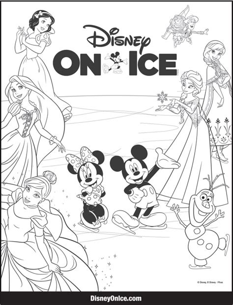 Coloring Pages Disney On Ice