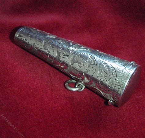 Antiques Atlas Chester Silver Cased Gold Mounted Cigar Holder