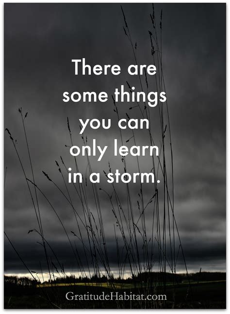 One Thing I Have Learned Is That Storms Do End Visit Us At