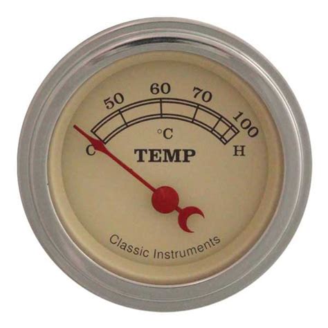 Vt25slf Classic Instruments Vintage Temperature Gauge Vt25slf