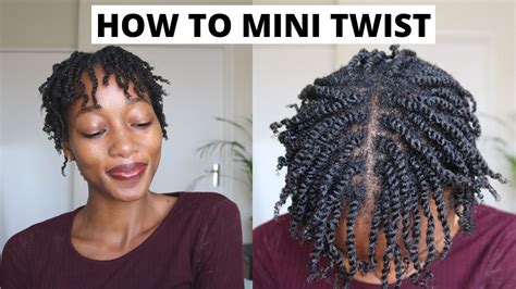 How To Mini Twist 4c Hair Juicy Mini Twists Tutorials South African