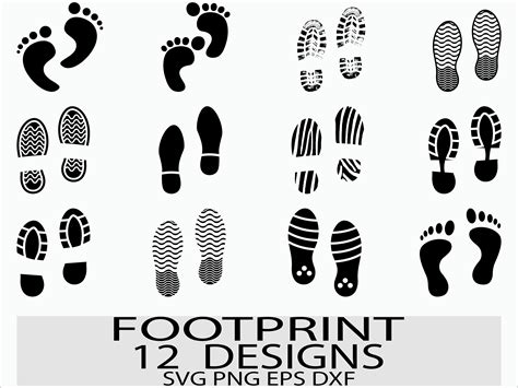 Footprint Svg Footprint Svg File Foot Svg Footprint Cut Etsy Australia
