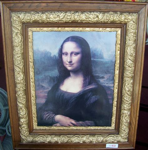 Mona Lisa Nicely Framed Reproduction 31 X 27 Framed