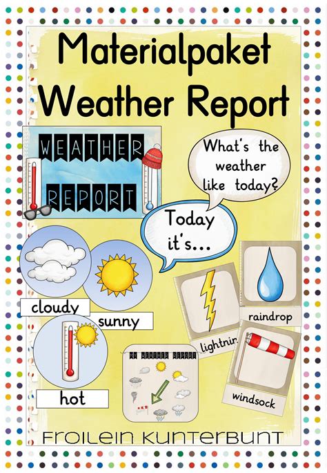 Das musterbeispiel | die musterbeispiele. Materialpaket Weather Report - Unterrichtsmaterial im Fach Englisch | Unterrichtsmaterial ...
