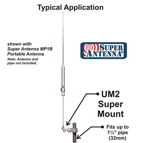 buy super antenna um2 supermount universal portable antenna mount for mp1 ham radio antenna or