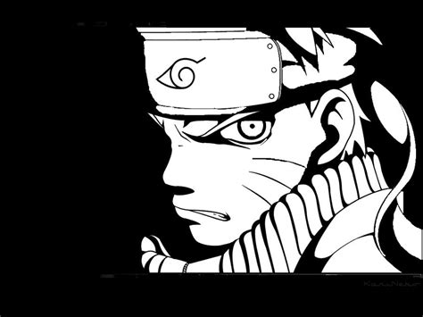 Naruto Wallpaper Black White Anime Full Hd Wallpaper