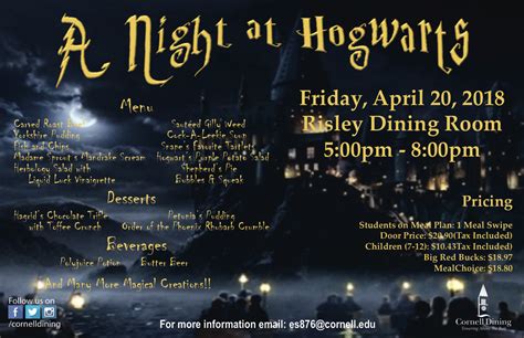A Night At Hogwarts Cornell