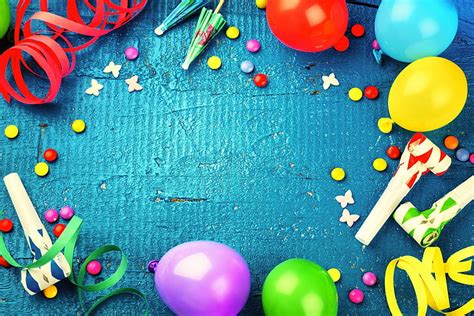 Hd Wallpaper Holiday Birthday Balloon Colorful Party Multi