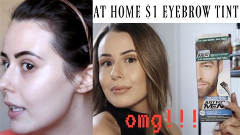Cheap Eyebrow Tinting At Home How To Youtube