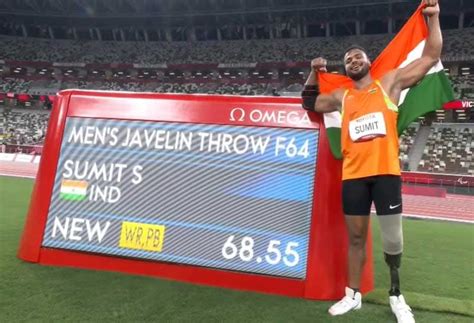 Tokyoparalympics Mens Javelin Throw Sumit Antil Wins Gold Sport