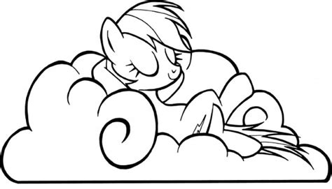 My little pony friendship is magic online is the place for my little pony games for kids and printable activities! Rainbow Dash on a cloud | My little pony coloring, Unicorn ...