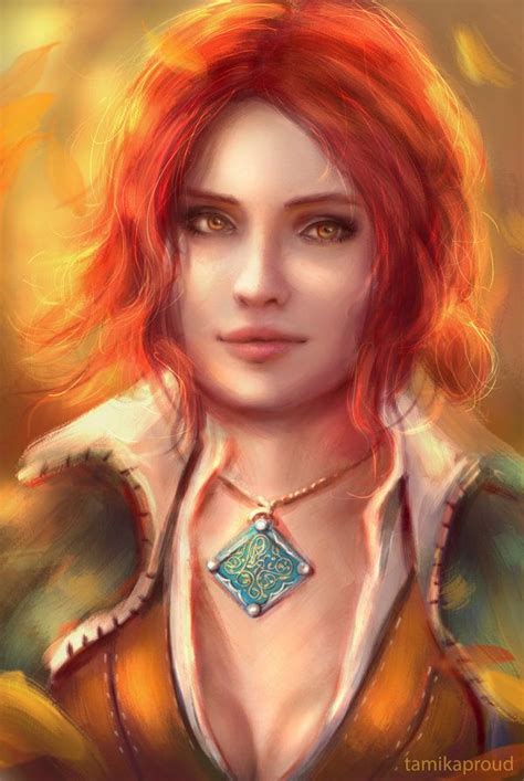 Game Triss By Tamikaproud With Images The Witcher Books Witcher
