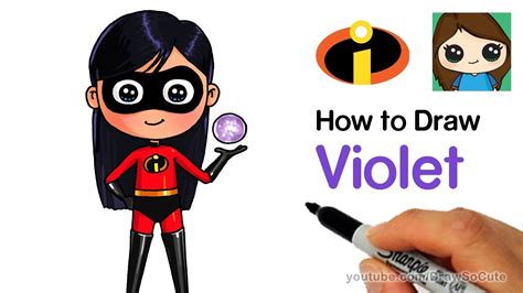 How To Draw Violet Easy The Incredibles
