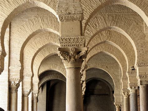 Filearches And Columns Great Mosque Of Kairouan Wikimedia Commons