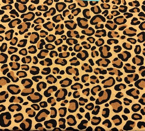 Cheetah Print Cotton Fabric Fat Quarter Nwt 699919162215 Ebay
