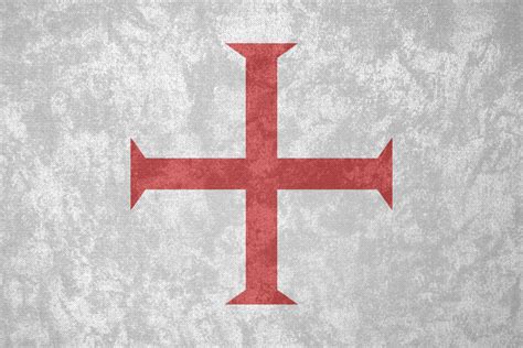 Knights Templar ~ Grunge Flag C 1129 1312 By Undevicesimus On