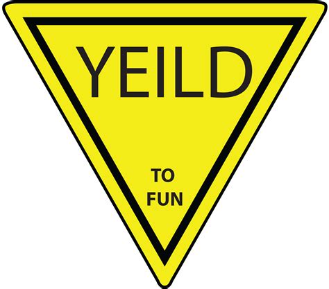 Yellow Yield Sign Clipart Clipart Best Clipart Best
