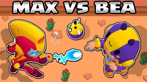 Attack, super and gadget description. MAX VS BEA | 1vs1 | BRAWL STARS | NUEVOS BRAWLERS - YouTube