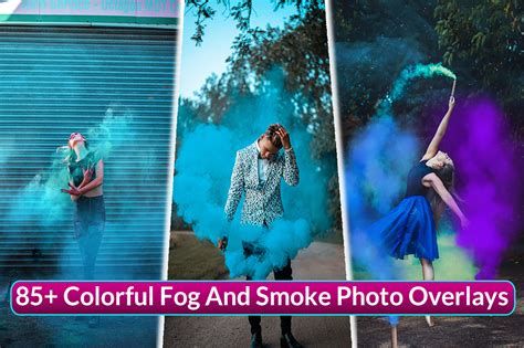 85 Colorful Fog And Smoke Photo Overlays Bundle Invent Actions