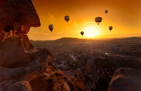 Hot Air Balloon Begin To Fly Again On The Sky Of Cappadocia