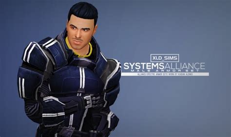 Mass Effect Armor Kaidan Systems Alliance Male Armors By Xldsims At