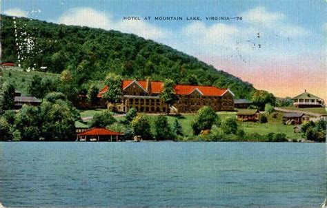A Vintage Postcard Of Mountain Lake Lodge In Pembroke Giles County Va