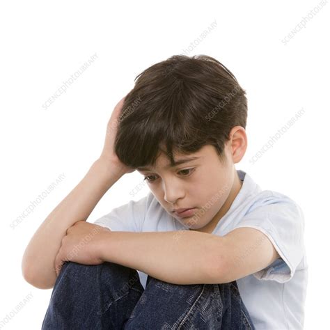 Depressed Boy Stock Image F0027769 Science Photo Library