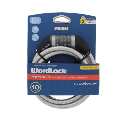 Wordlock Quick Release 10 Mm Silver Bicycle Lock