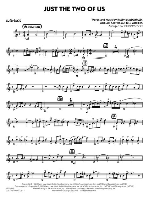 Just The Two Of Us Alto Sax Sheet Music Muslilasvegas