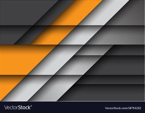 Abstract Yellow Gray Design Modern Background Vector Image