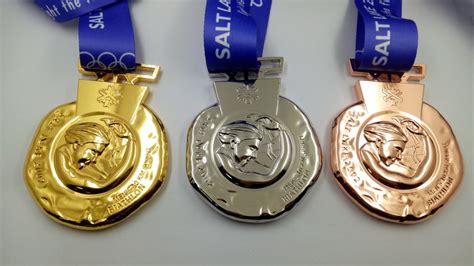 Salt Lake 2002 Olympic Medals Set Goldsilverbronze With