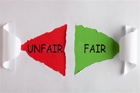 Fair Unfair Concept Stock Photo Image Of Prejudice 144910112