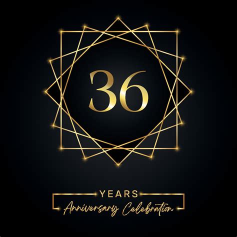 36 Years Anniversary Celebration Design 36 Anniversary Logo With