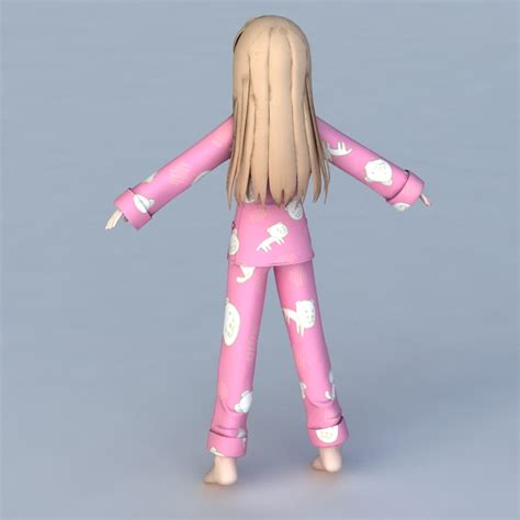 Anime Doll Girl 3d Model 3ds Max Files Free Download Cadnav